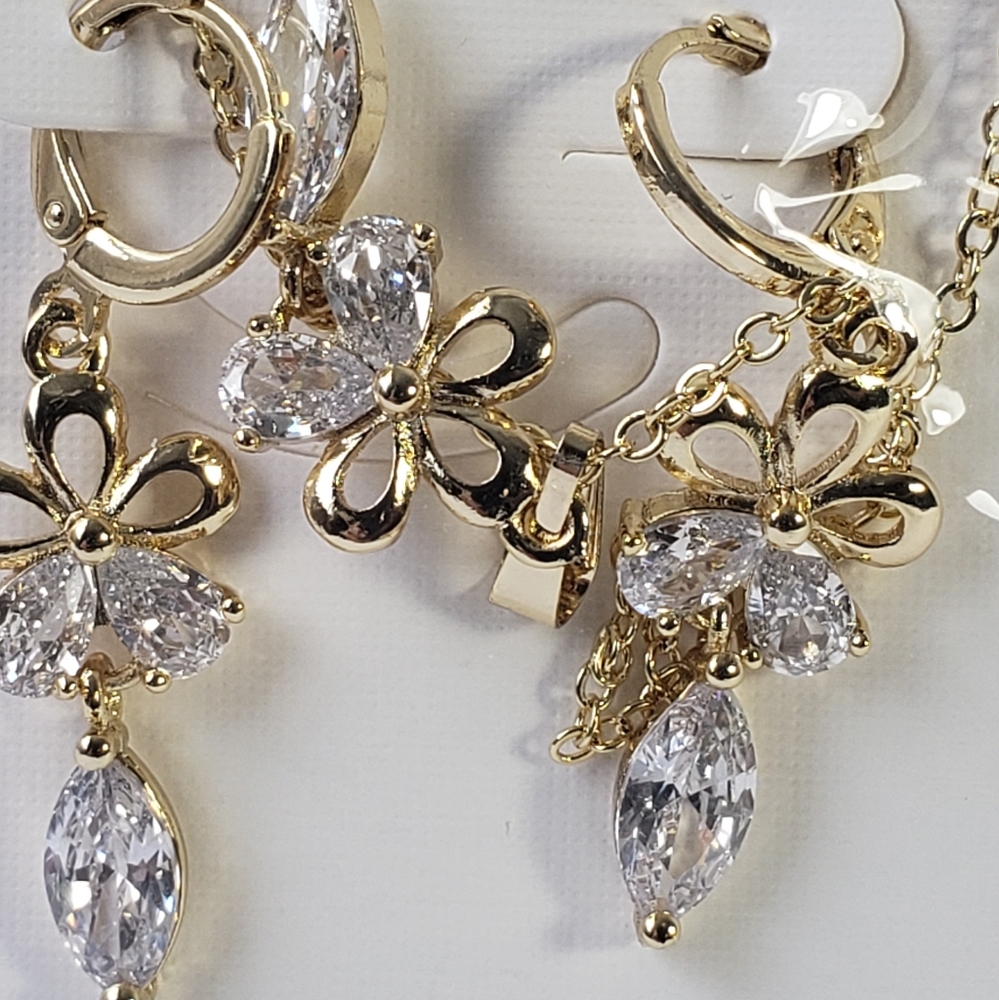 Women's Gold Plated CZ Stone Necklace NL